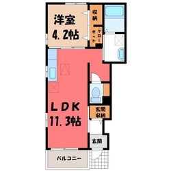 チャンティの物件間取画像